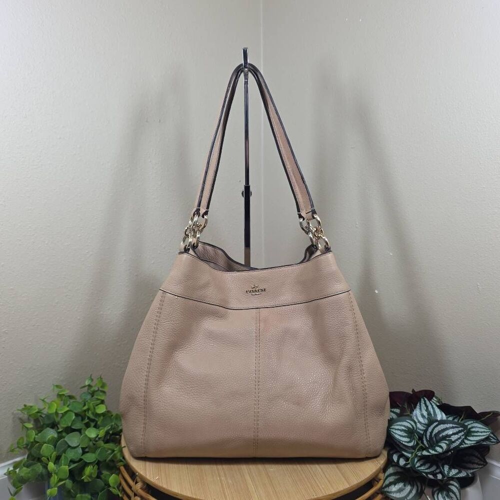 Coach Lexy Shoulder Bag – Nude Pebble Leather – J1657-F57545
